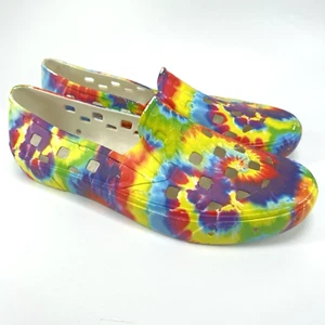 Vans Mens Size 13 / 47 Slip-On Mule TRK Tie Dye Sneakers Water Silicone Shoes - Picture 1 of 8