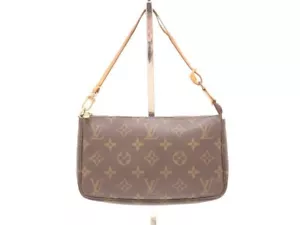 LOUIS VUITTON Bag Pouch Pochette Accessoires M51980 Monogram France BR040 - Picture 1 of 10
