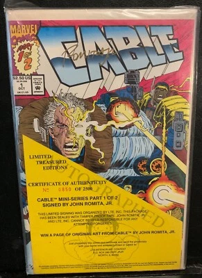 CABLE 1 & 2 BOTH SIGNED BY JOHN ROMITA JR. limited 2500 SEALED Treasure Editions - Image 1 of 4