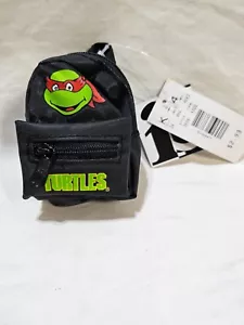 Mini zaino portachiavi tartarughe ninja mutanti adolescenti vintage raro con etichette - Foto 1 di 5