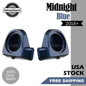 Midnight Blue 6.5" Speaker Pods Rushmore Lower Vented Fairings For 2014+ Harley - Imagen 1 de 5