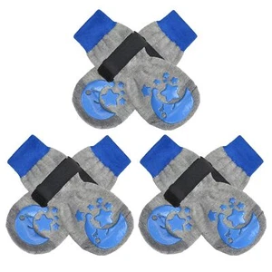 Anti-Slip Dog Socks with Grips for Small to Large Dogs Moon & Star Small - Picture 1 of 6