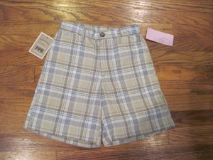 NEW NORSTROM PINE PEAK BLUES Boy's 7x Plaid Shorts - NWT  - Picture 1 of 2