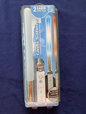 Dual Glow Sabers 2 Game Enhancing Glow Saber Extension for Wii Remote -DreamGear - Image 1 of 2