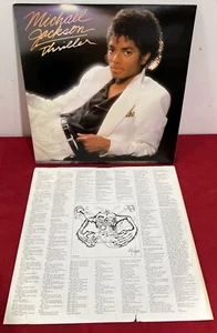 MICHAEL JACKSON - Thriller 1982 Vinyl LP Record w/ CoProducer Credit QE 38112 - Picture 1 of 14