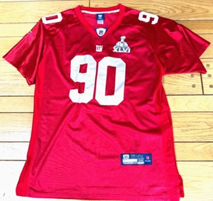 RARE Reebok  New York Giants Jason Pierre-Paul #90 Size 56 Superbowl Patch CLEAN - Picture 1 of 12