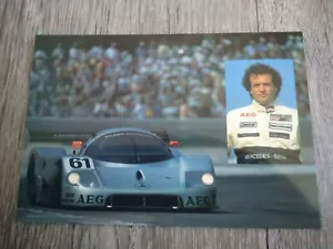 Mauro Baldi Sauber Mercedes C9 Postcard Post Card Photo 16.5cm x 11cm 1989-1990 - Picture 1 of 1
