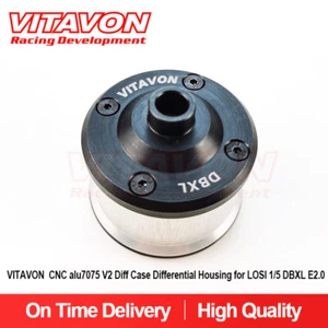 VITAVON CNC aluminio 7075 V2 carcasa diferencial carcasa para LOSI 1/5 DBXL E2.0 Si - Imagen 1 de 3