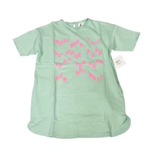 Nordstrom Stem Kids Tunic Sweater Size 6 Blue Short Sleeve Knit Pockets - Picture 1 of 9