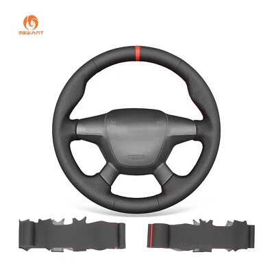 MEWANT Non-slip Genuine Leather Car Steering Cover for Ford Focus Escape C-MAX - Image 1 of 4