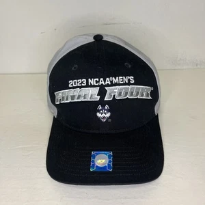 Nike UCONN Huskies Hat Cap 2023 NCAA Men's Final Four Script Snapback Black Gray - Picture 1 of 6