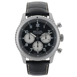 Reloj Breitling Navitimer 8 B01 cronógrafo AB0117 esfera negra 43 mm automático para hombre - Imagen 1 de 9