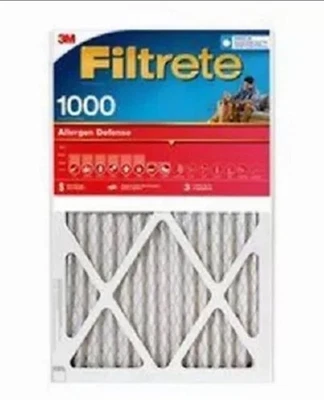 (4)  3M Filtrete 9803-4  Red 20" X 25 " X 1"Micro Allergen Furnace Air Filters - Image 1 of 2