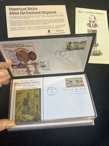 TEN 1976 EARLY TELEPHONE MEMORIES FIRST DAY COVERS ALL POSTMARKED MARCH 10, 1976 - Picture 1 of 6