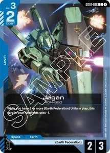 Jegan - GD01-016 NM - Gundam TCG Card Game - Bild 1 von 1