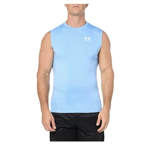 Under Armour  Men's HeatGear Compression Sleeveless T-Shirt XS - Picture 1 of 6