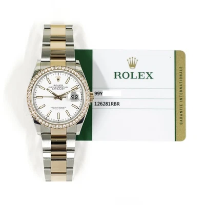 Rolex Datejust 36 2019, 126281RBR, acero y oro, esfera blanca, pulsera Oyster,... Foto 1 de 4