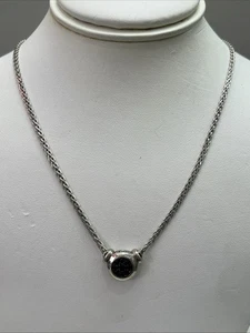 Italien .925 Sterlingsilber 17" Fischgrät Kette Halskette & Anhänger 6,2 Gramm! - Bild 1 von 6