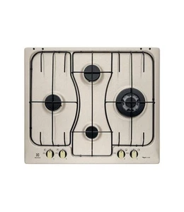 ELECTROLUX RGG6243LON PIANO COTTURA GAS 60 CM 4 FUOCHI SABBIA TRIPLA CORONA - Foto 1 di 1