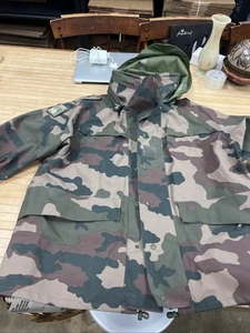 French Military Woodland Camo Gortex Parka Jacket SIZE 128 L - Picture 1 of 13