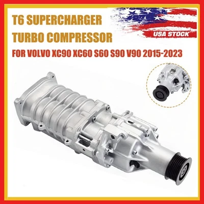 Compressor turbo supercharger T6 para Volvo XC90 XC60 S60 S90 V90 2015-2023  - Imagem 1 de 4