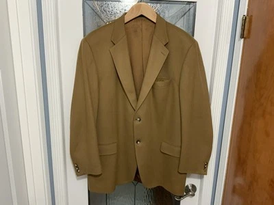 S. Cohen Prestige Tan/Camel Color Sport Coat US 48T  100% Cashmere - Image 1 of 4