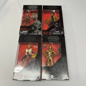 Star Wars The Black Series 4 Figure Lot: C-3PO, Fin, Maz Kanata, Asty Pilot, NIB - Picture 1 of 13