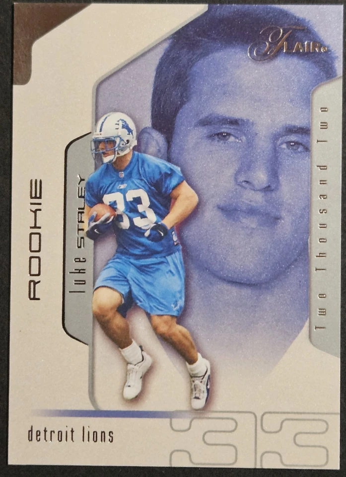 2002 Flair #110 Luke Staley Rookie RC Sp /1250 Detroit Lions - Image 1 of 2