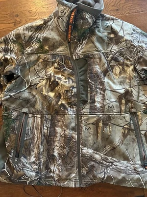 Game Winner Mens 2XL Camouflage Full Zip Fleece Jacket RealTree Hunting - Image 1 of 4