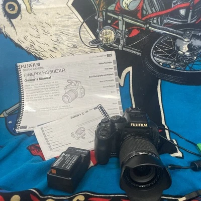 Fujifilm FinePix HS50EXR 16MP 42x1000mm Zoom Lente Batería Cargador Obturador Error Foto 1 de 4