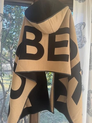 Новый с Ярлыками Burberry плащ пончо надежном шаль карманы архив бежевый шерсти хлопок - Изображение 1 из 4