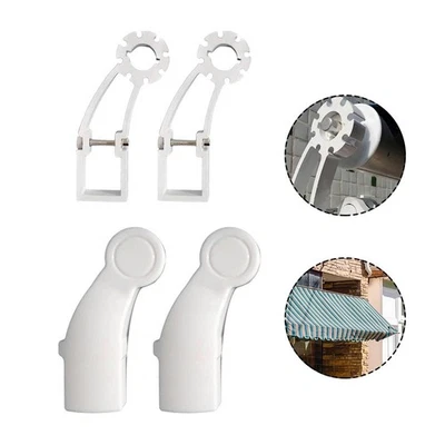 2pcs Awning Bracket with Lids for Securing For 40mm Square Tube Gearbox Support - image 1 of 4