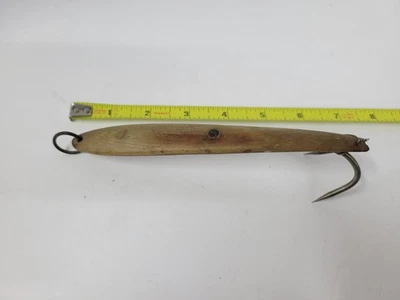 Hueso vintage (?)  Señuelo de pesca - Doble gancho - Sin quemar Foto 1 de 4