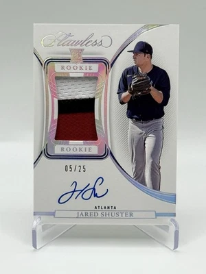 2023 Flawless Baseball Jared Shuster Rookie Patch Auto  /25 - Image 1 of 2
