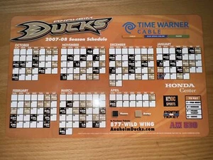 2007-08 ANAHEIM DUCKS NHL CALENDARIO MAGNETE - CAVO TIME WARNER - Foto 1 di 1