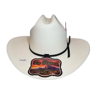 6 7/8Western Self Comforming CowboyHat/Sombrero 100XEstilo Fanstasma Con Plumita - Picture 1 of 5
