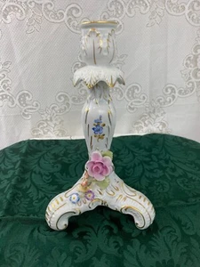 Vintage Porcelain Handpainted PMP Taper Candlestick Cottagecore Grandmacore - Picture 1 of 9