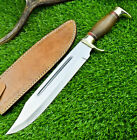 15" Custom Hand Forged D2 Steel Blade Bowie Knife Hunting Camping Knife Ex-11091