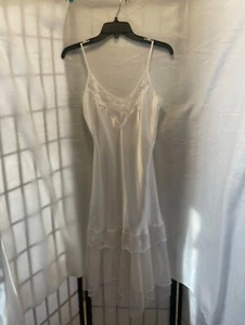 Vintage EUC Lady Cameo Dallas White Satin Bridal Slip Size Small - Picture 1 of 6