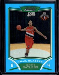 2008 Bowman Chrome Jerryd Bayless Blue Refractor Rookie RC /99 #121 Blazers - Picture 1 of 2
