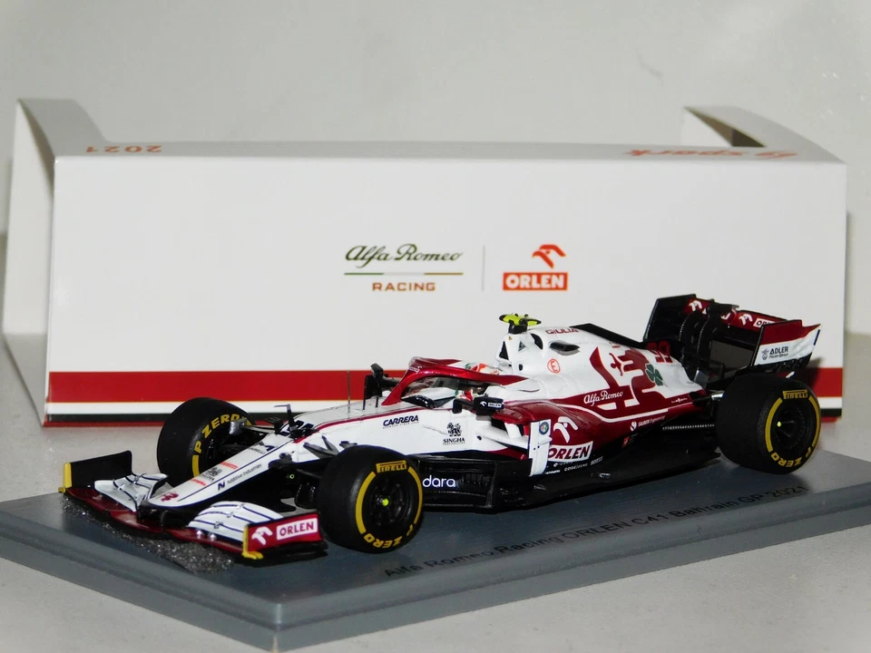 ALFA ROMEO RACING ORLEN C41 #99 GIOVANAZZI BAHRAIN GP 2021 SPARK S7663 1/43 - Immagine 1 di 1