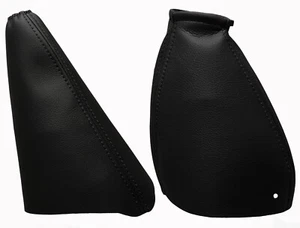 Bolsa de cambios de cuero auténtico con hilo negro y manguito de freno de mano para FORD FOCUS 98-07 - Imagen 1 de 1