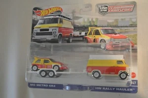 Hot Wheels MG Metro 6R4 / HW Rally Hauler Team Transport Loose Car Culture - Picture 1 of 1