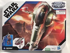 Star Wars Mission Fleet ~ Boba Fett & Firespray Raumschiff ~ Hasbro Neu Originalverpackt - Bild 1 von 8