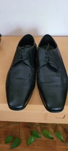 Ted Baker London Dress Oxfords Mens Shoes Size 10 Cap Toe Black Leather 42.5 EU - Picture 1 of 6
