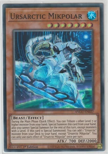 YUGIOH! URSARCTIC MIKPOLAR CARD - 1ST EDITION NM - ANGU-EN027- FREE UK P&P - Picture 1 of 1