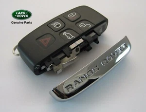 GENUINE Range Rover, Sport & Evoque Key Fob Repair Case + CHROME BAR - Picture 1 of 1