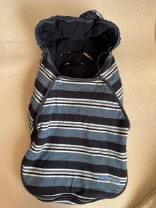 Original Maxi-Cosi Fußsack für Babyschale Cabriofix Citi blau mit Streifen - Bild 1 von 5