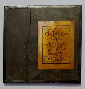  Wall Art - Ceramic Tile ( Metal Framed ) 6 1/2 in x 6 1/2 in - Felt Back - Picture 1 of 8