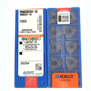 KORLOY WNMG080404-HA PC9030 Carbide Inserts CNC⊕IK - Picture 1 of 4